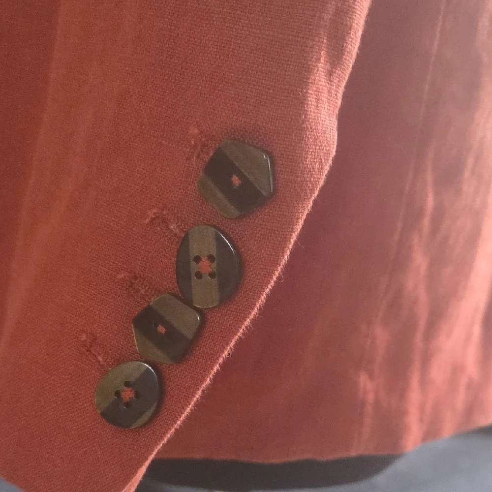 Farm Rio Linen Rust Blazer - Picture 4 of 6